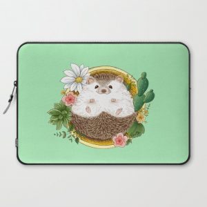 Hedgehog with cactus Computer Cover by Edna Ma - Laptop Sleeve - 15"