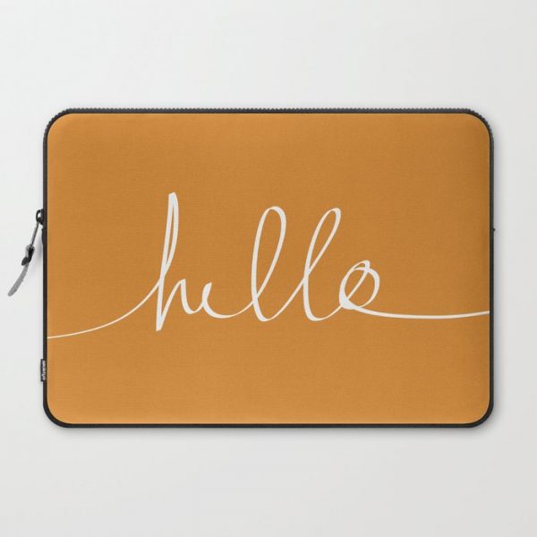 Hello, Pumpkin Computer Cover by Leah Flores - Laptop Sleeve - 15"