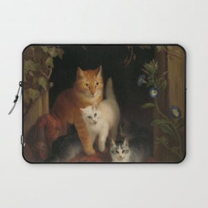 Henriette Ronner - Cat with kittens (1844) Computer Cover by TheMasters - Laptop Sleeve - 13"