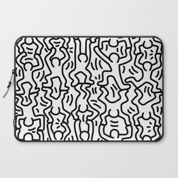 Homage to Keith Haring Acrobats Computer Cover by vintagetroto - Laptop Sleeve - 15"