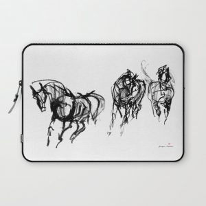 Horses (Trio) Computer Cover by Paper Horses - Laptop Sleeve - 13"