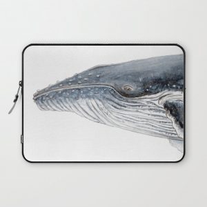 Humpback whale portrait Computer Cover by Chloe Yzoard - Laptop Sleeve - 13"