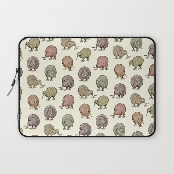 Hungry Kiwis - Cool Earth Tones Computer Cover by Birdstrips (Jess Thomas) - Laptop Sleeve - 13"