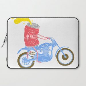 I love moto and beer Computer Cover by The Junkers - Laptop Sleeve - 15"