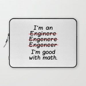 I'm an Engineer I'm Good at Math Computer Cover by CreativeAngel - Laptop Sleeve - 13"