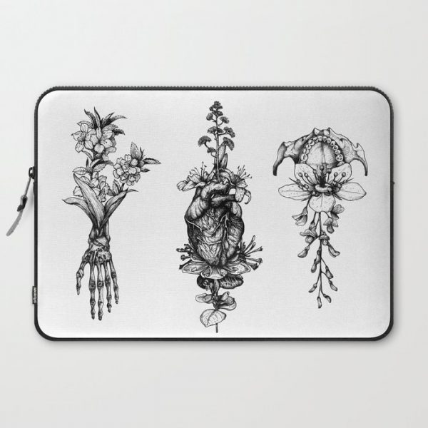 In Bloom - herbarium Computer Cover by Sinpiggyhead - Laptop Sleeve - 15"