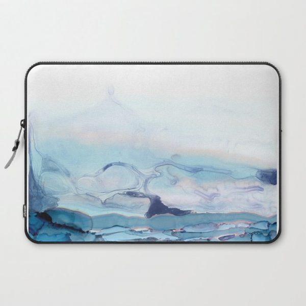 Indigo Abstract Painting | No.6 Computer Cover by Kris Kivu - Laptop Sleeve - 15"