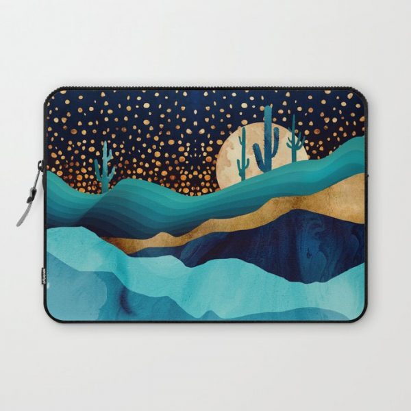 Indigo Desert Night Computer Cover by SpaceFrogDesigns - Laptop Sleeve - 13"