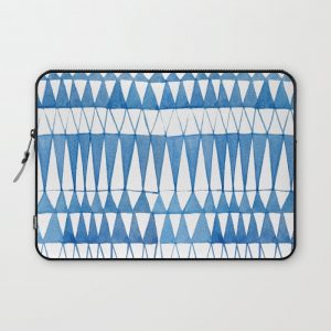 Indigo Triangle Pattern Computer Cover by The Best Print Shop - Laptop Sleeve - 13"