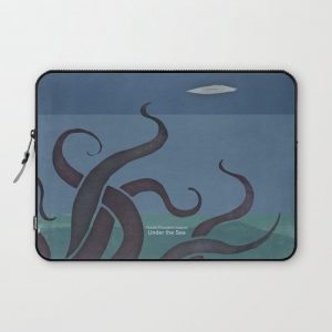 Jules Verne's Twenty Thousand Leagues Under the Sea - Minimalist literary design, literary gift Computer Cover by RedHill Studio - Laptop Sleeve - 13"