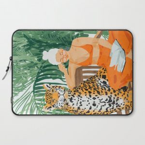 Jungle Vacay #painting #illustration Computer Cover by 83 OrangesA(r) Art Shop - Laptop Sleeve - 15"