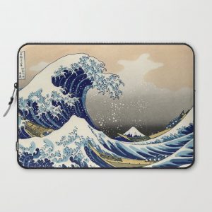 Katsushika Hokusai, The Great Wave off Kanagawa, 1831 Computer Cover by Alma Design - Laptop Sleeve - 15"