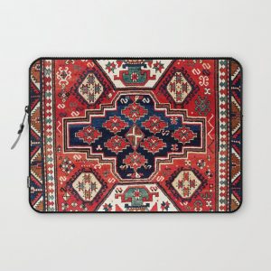 Kazak Southwest Caucasus Rug Computer Cover by Vicky Brago-MitchellA(r) - Laptop Sleeve - 13"