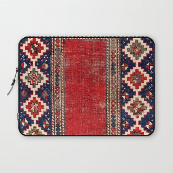 Kazak Southwest Caucasus Rug Print Computer Cover by Vicky Brago-MitchellA(r) - Laptop Sleeve - 13"