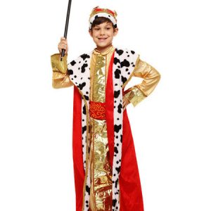 Kid Arabian Costume Metallic Guilding Masquerade Halloween Cosplay Set