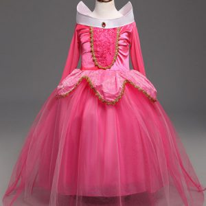 Kid's Halloween Costume Princess Aurora Pink Tu Tu Dresses For Girls Halloween