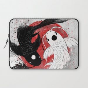 Koi fish - Yin Yang Computer Cover by Ruby ArtWork - Laptop Sleeve - 13"