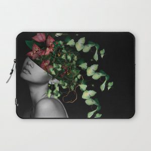 Lady Flowers X Computer Cover by linco7n - Laptop Sleeve - 13"