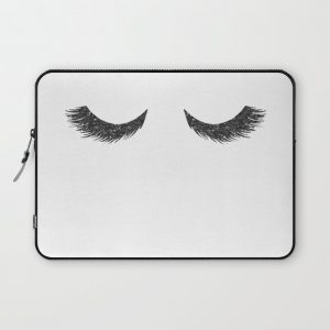 Lashes Black Glitter Mascara Computer Cover by Nature Magick - Laptop Sleeve - 13"