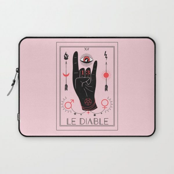 Le Diable or The Devil Tarot Computer Cover by cafelab - Laptop Sleeve - 13"