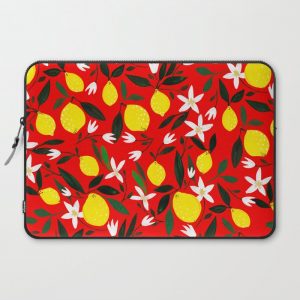 Lemons Red Computer Cover by Iisa MAPnttinen - Laptop Sleeve - 15"