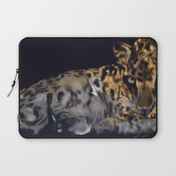 Leopard resting Computer Cover by Muscle-artiste - Laptop Sleeve - 13"