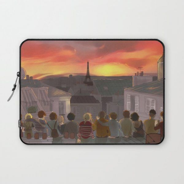 Les Amis # Paris rooftops Computer Cover by Little wadoo - Laptop Sleeve - 13"