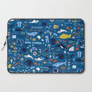 Life Aquatic Plot Pattern Computer Cover by Dan Lehman - Laptop Sleeve - 15"