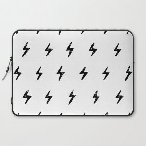 Lightning Bolt Pattern Computer Cover by Rose Gold - Laptop Sleeve - 15"