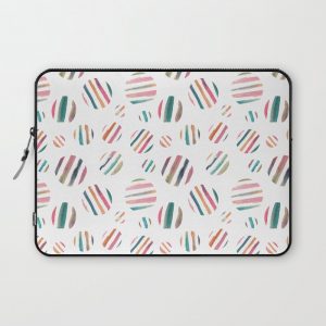 Line Circles Computer Cover by TaraMercerArt - Laptop Sleeve - 13"