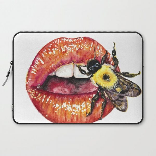 Lips + Bombus Computer Cover by Ren Maddox - Laptop Sleeve - 15"