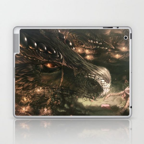 Little Girl and Her Dragon Laptop & iPad Skin by NoColorDesigns - iPad (2nd, 3rd, 4th Gen)