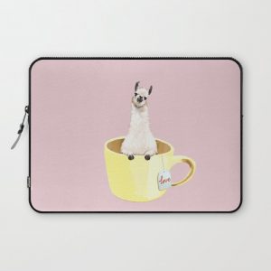 Llama in Cup Computer Cover by Big Nose Work - Laptop Sleeve - 13"