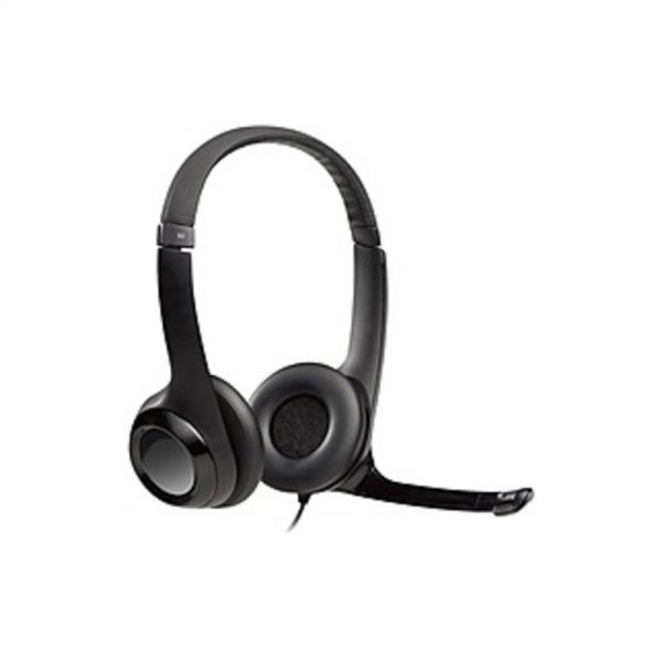 Logitech Wired USB Headset With Microphone - Stereo - Black - USB - Wired - 32 Ohm - 40 Hz - 13 kHz - Over-the-head - Binaural - Supra-aural - 4.30 ft