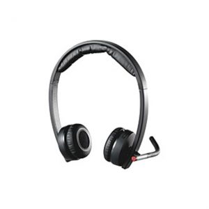 Logitech Wireless Headset H820e - Stereo - Wireless - DECT - 328.1 ft - 150 Hz - 7 kHz - Over-the-head - Binaural - Circumaural - Echo Cancelling, Noi