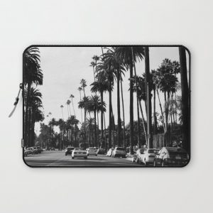 Los Angeles Black and White Computer Cover by Tamsin Lucie - Laptop Sleeve - 13"