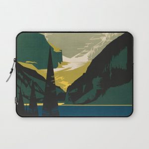 Lovely Lake Louise vintage travel ad Computer Cover by aapshop - Laptop Sleeve - 13"