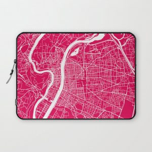 Lyon map raspberry Computer Cover by Maps_art - Laptop Sleeve - 13"