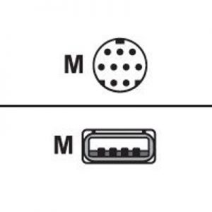 Magtek 22517583 USB cable - 9 pin mini-DIN (M) to USB (M) - 6 ft