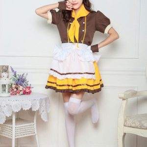 Maid Chef Costume Halloween Servant Girl Costume Dresses Outfit