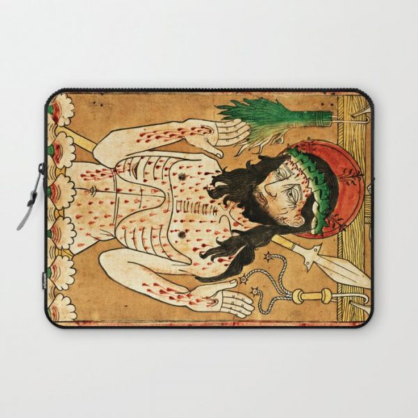 Man of Sorrows Computer Cover by Aintnobodyhappy - Laptop Sleeve - 13"