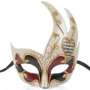 Mask Carnival Costume Crack Pattern Gilding Masquerade Costume Accessories