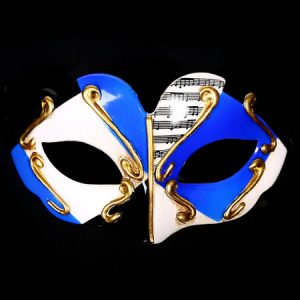 Masquerade Costume Accessories Color Block Gilding Carnival Halloween Costume Mask