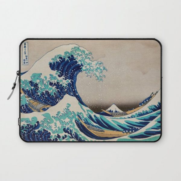 Massive Waves Japanese Art Computer Cover by Weltenraser - Laptop Sleeve - 13"