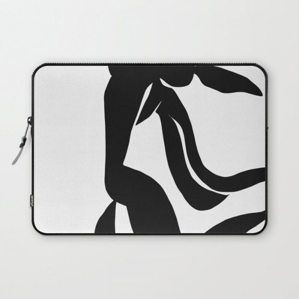 Matisse Cut Out Figure #4 Black Computer Cover by ShaMiLa - Laptop Sleeve - 13"