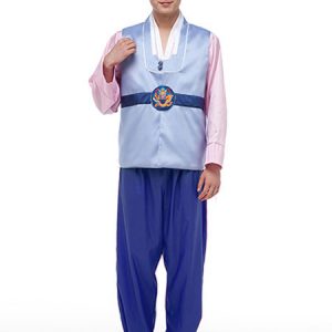 Men's Korean Costume Hanbok Holloween Costume Outfit Traditional Korean Minority Clothing Top Pants Set