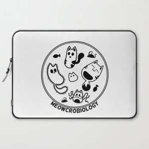 Meowcrobiology Computer Cover by microbiocats - Laptop Sleeve - 15"