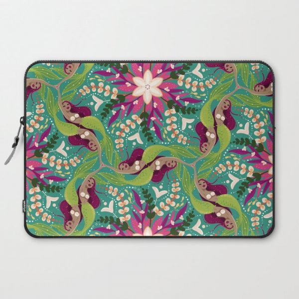 Mermaid Swirl Pattern Computer Cover by Vashti Harrison - Laptop Sleeve - 15"