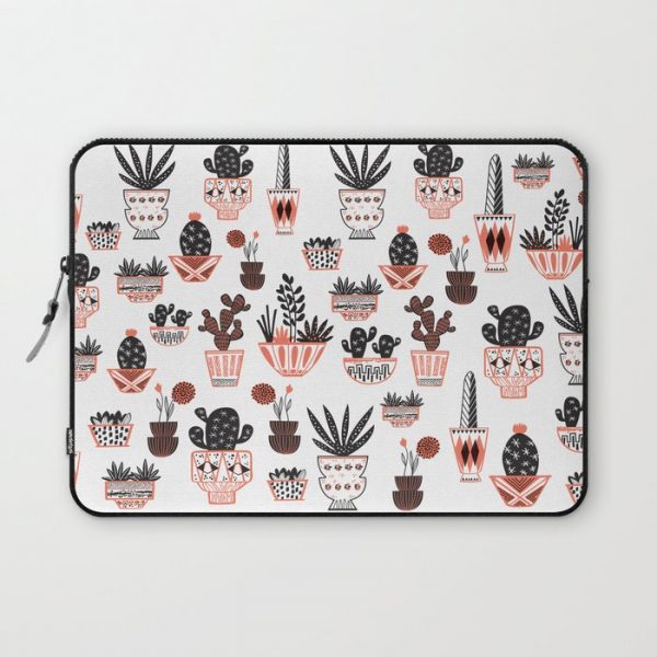 Mid-Century Modern Cacti Computer Cover by Paper Parasol Press - Laptop Sleeve - 13"