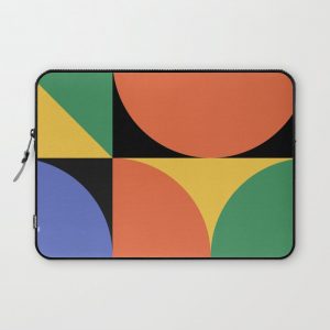 Mid Century Modern Geometric Abstract 234 Computer Cover by Tony Magner Design - Laptop Sleeve - 13"